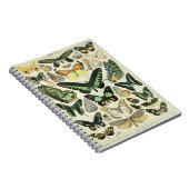 Adolphe Millot Butterflies Pattern-B Notitieboek (Rechterzijde)