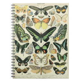 Adolphe Millot Butterflies Pattern-B Notitieboek