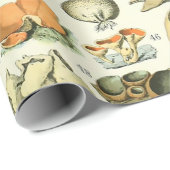 Adolphe Millot Champignon Mushroom Print Cadeaupapier (Rol Hoek)