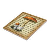 Adolphe Millot ~ Champignons-pour tous-fixate ~ Tegeltje (Zijkant)