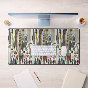 Adolphe Millot Dark Academia Vintage Vogelveer Bureaumat
