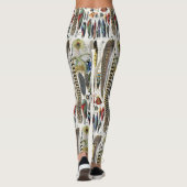 Adolphe Millot Dark Academia Vintage Vogelveer Leggings (Achterkant)