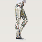 Adolphe Millot Dark Academia Vintage Vogelveer Leggings (Rechts)