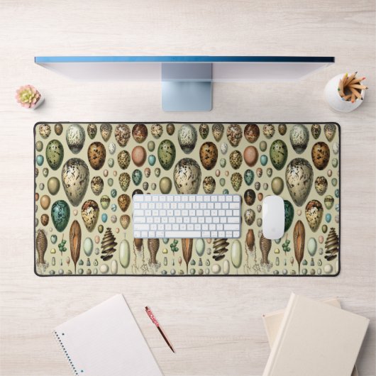 Adolphe Millot Donkere Academici Vintage Vogel Ei  Bureaumat (Kantoor 1)