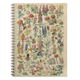 Adolphe Millot Flowers Pattern Notitieboek