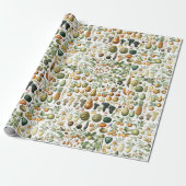 Adolphe Millot Fruit Pattern Cadeaupapier (Uitgerold)