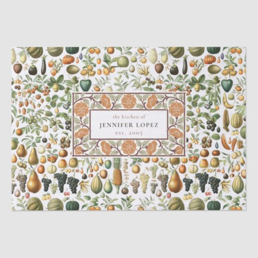 Adolphe Millot Fruit Pattern-document Tissuepapier (Voorkant)