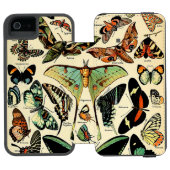 Adolphe Millot Papillons Incipio iPhone Wallet Cas Incipio iPhone Portemonnee Hoesje (Agenda Open)