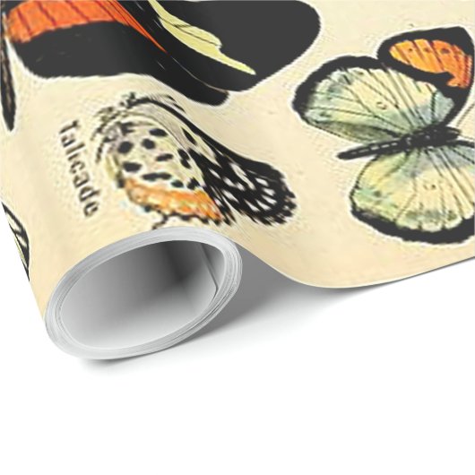 Adolphe Millot Papillons Wrapping Paper Cadeaupapier (Rol Hoek)