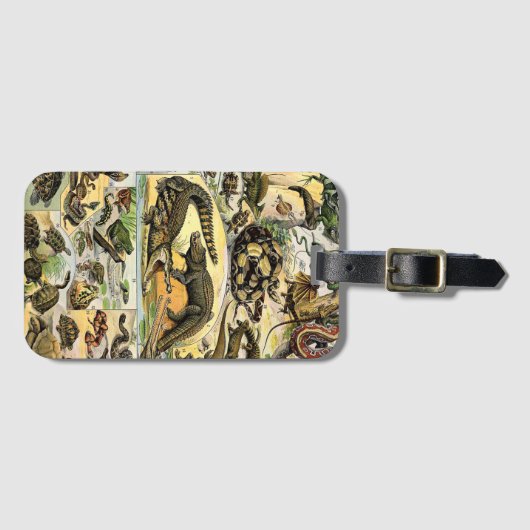 Adolphe Millot Reptiles 1 Bagagelabel (Voorkant (horizontaal))