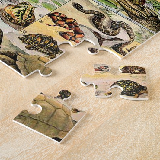 Adolphe Millot Reptiles 1 Puzzle Legpuzzel (Zijkant)