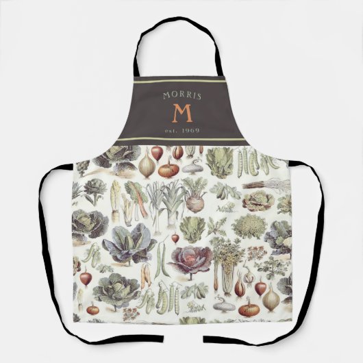 Adolphe Millot Vegetable Kitchen Schort (Voorkant)