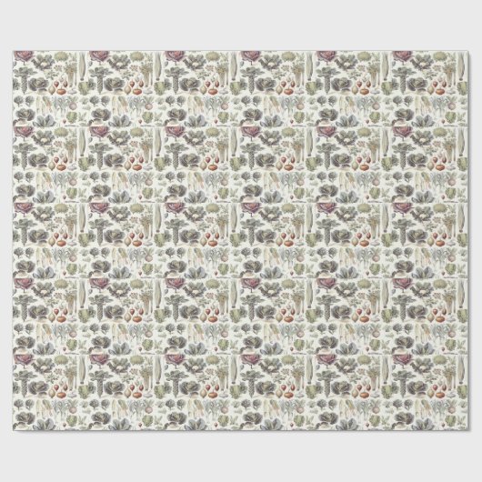 Adolphe Millot Vegetable Pattern Cadeaupapier (Vlak)