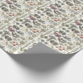 Adolphe Millot Vegetable Pattern Cadeaupapier (Hoek)