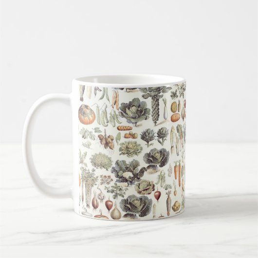 Adolphe Millot Vegetable Pattern Coffee Mok (Links)