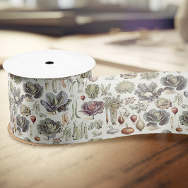 Adolphe Millot Vegetable Pattern Satijnen Lint