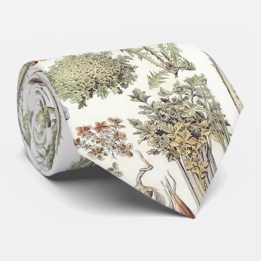 Adolphe Millot Vegetable Pattern Stropdas (Opgerold)