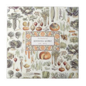Adolphe Millot Vegetable Pattern Tegeltje (Voorkant)