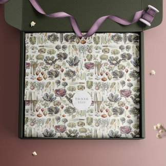 Adolphe Millot Vegetable Pattern Wrapping Paper Cadeaupapier
