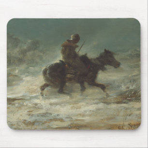 Adolphe Schreyer - Man met Lance Riding Muismat
