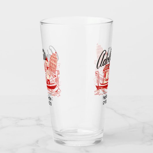 Adolph's Restaurant, 1045 N. Rush St. Chicago Glas (Rechts)