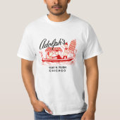 Adolph's Restaurant, 1045 N. Rush St. Chicago T-shirt (Voorkant)