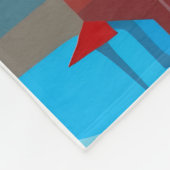 ADOM Abstract Fiets Kunst Worpdeken Fleece Deken (Hoek)