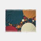 ADOM Abstract Geometric Circles Blanket Fleece Deken (Voorkant (Horizontaal))