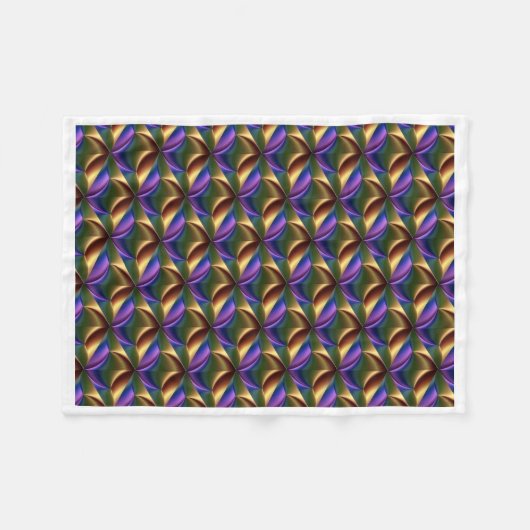 ADOM Abstract Metalen Patroon Dekbed Fleece Deken (Voorkant (Horizontaal))