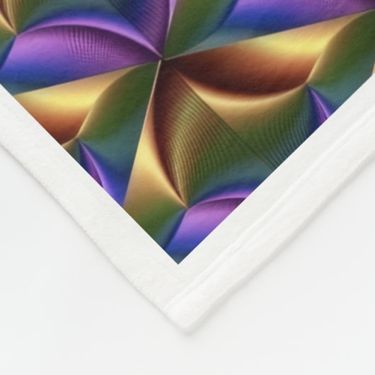 ADOM Abstract Metalen Patroon Dekbed Fleece Deken (Hoek)