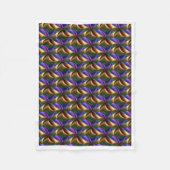 ADOM Abstract Metalen Patroon Dekbed Fleece Deken (Voorkant)