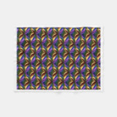 ADOM Abstract Metallic Pattern Blanket Fleece Deken (Voorkant (Horizontaal))