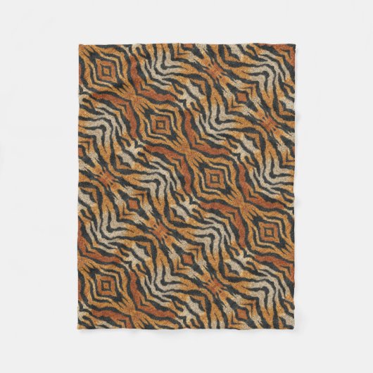ADOM Abstract Tijgerstreep Dekbed Fleece Deken (Voorkant)