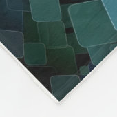 ADOM Abstracte Vierkanten Worpdeken Fleece Deken (Hoek)