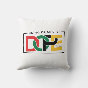 ADOM "Being Black Is Dope" V-hals T-shirt Kussen