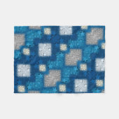 ADOM Blau Zilveren Mozaïek Deken (Voorkant (Horizontaal))