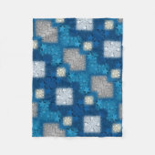 ADOM Blau Zilveren Mozaïek Deken (Voorkant)