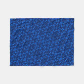 ADOM Blauwe Botanische Velden Dekbed Fleece Deken (Voorkant (Horizontaal))