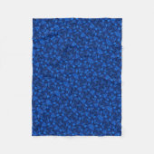 ADOM Blauwe Botanische Velden Dekbed Fleece Deken (Voorkant)