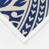 ADOM Blauwe Tribale Polynesische Deken (Hoek)