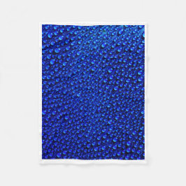 ADOM Blauwe Waterdruppels Kunstdeken Fleece Deken