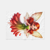 ADOM Bloemenfee Fantasie Dekbed Fleece Deken (Voorkant (Horizontaal))