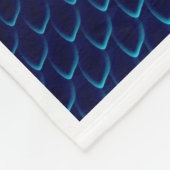 ADOM Blue Dragon Scales Art Blanket Fleece Deken (Hoek)