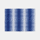 ADOM Blue Leaf Symmetry Dekbed Fleece Deken (Voorkant (Horizontaal))