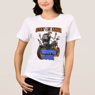 ADOM Chopper Soul Blijf Vreemd Fiets Tri-Blend Shirt