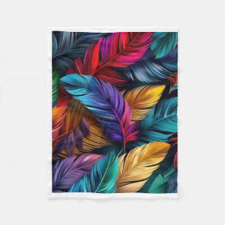 ADOM Colorful Botanical Art Blanket Fleece Deken
