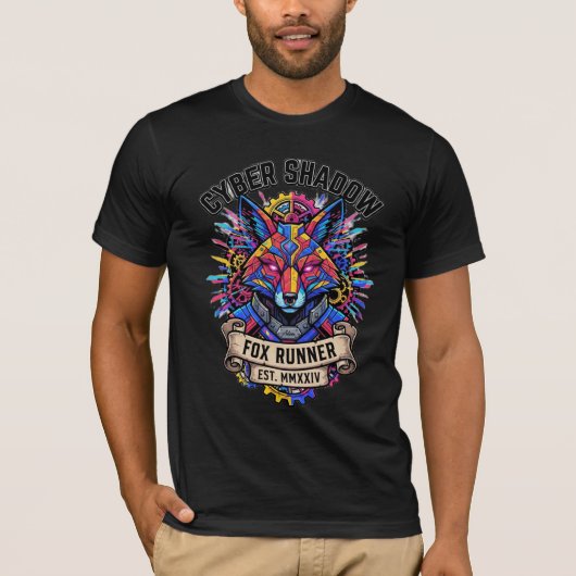 ADOM Cyber Shadow Fox Runner T-shirt (Voorkant)