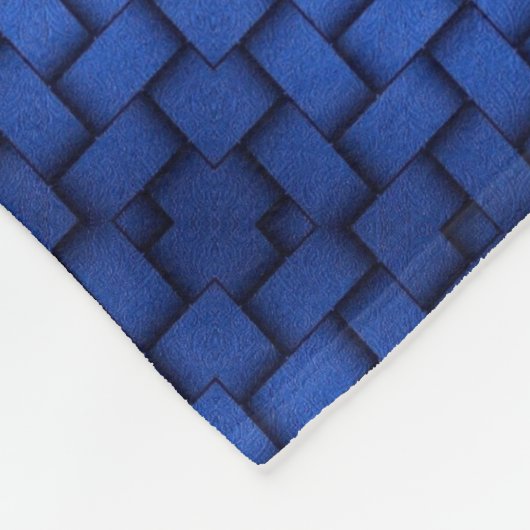 ADOM Deep Blue Mesh Weave Dekbed Fleece Deken (Hoek)