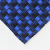 ADOM Deep Blue Mesh Weave Dekbed Fleece Deken (Hoek)
