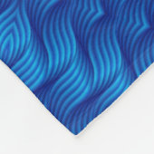 ADOM Deep Blue Woven Texture Dekbed Fleece Deken (Hoek)
